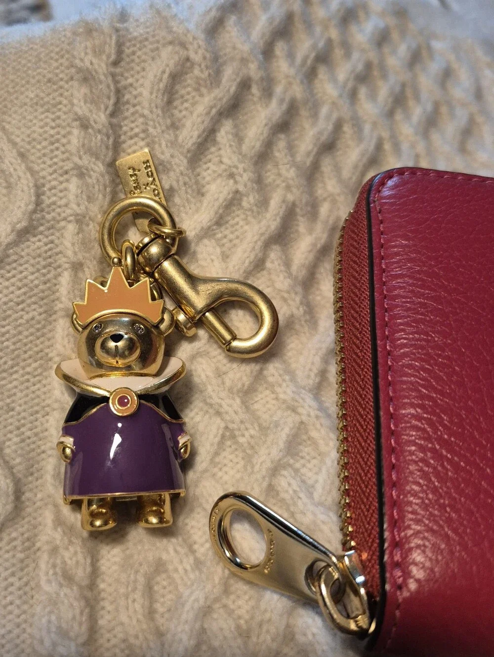 RARE Coach Disney Evil Queen Keychain